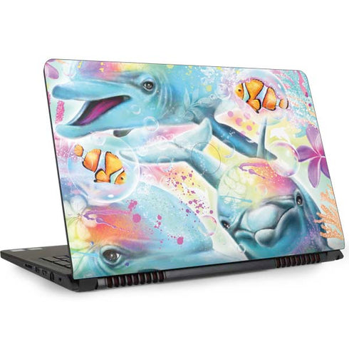 Pastel Dolphins by Sheena Pike Dell Inspiron Skin